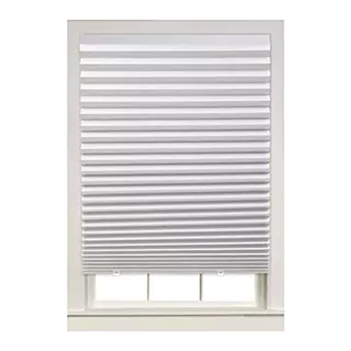 Light Filtering Temporary Pleat Paper Shades, White, Qu...