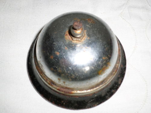 Antiguo Timbre Hotel Recepción Bello Sonido Golpe Superior (Usado)