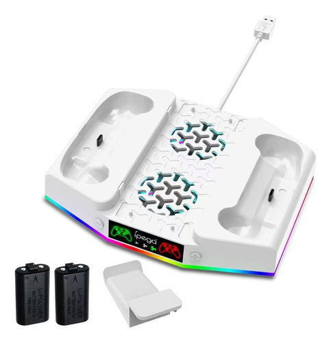 Base Ventilador Para Xbox Series S Con 2 Pilas Recargables