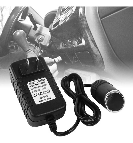 Convertidor De Ca A Cc 2a 100-240v 12v Encendedor De Coche S