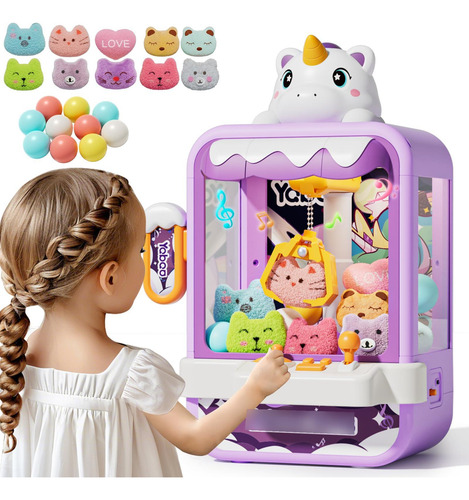 Mini Máquina De Garras Unicornios Para Niñas Modelo Arcade Color