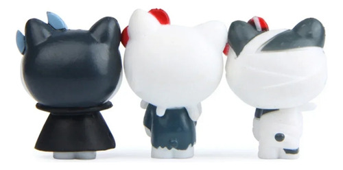 Hello Kitty 6 Figuras Adornos Toda Ocasión O Pastel Hallowen
