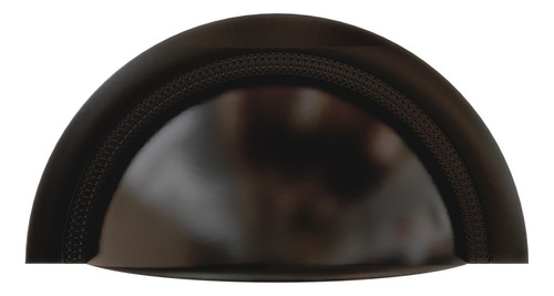 Puxador Para Móvel Concha Shell 64mm Preto Zen Design