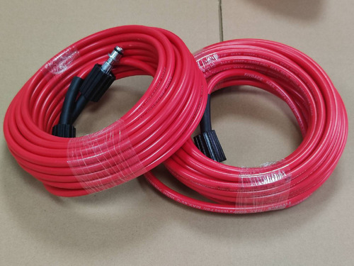 M22, 15 M, 2000 Psi, Pvc Resistant Manguera for Hydrolavadora, Easy Of Install, High Pression Resistant, Flexible, Resistant A La Abrasion, Red, Figgace,