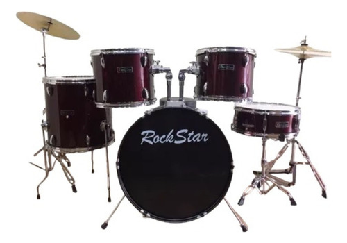 Bateria Rockstar Standard 5 Piezas Acustica Drum Set Rds1103