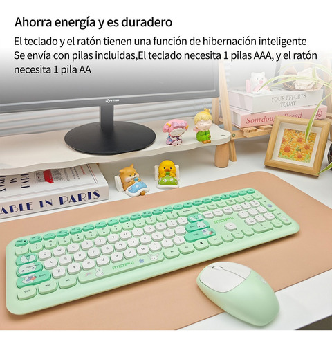 Juego De Teclado Y Ratón Mofii 606pro En Verde