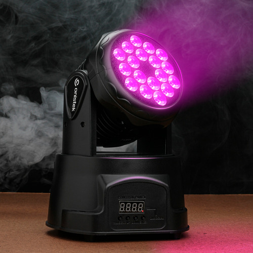 Canhão Moving Head 80w 18 Leds Strobo Rgb Dmx Bivolt Show