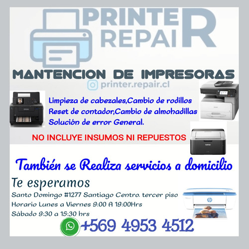 Servicio Técnico De Impresora ,reparación De Impresoras