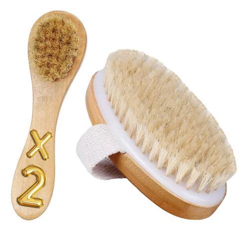 Set Cepillo Facial Y Cepillo Corporal Ovalado Exfolia