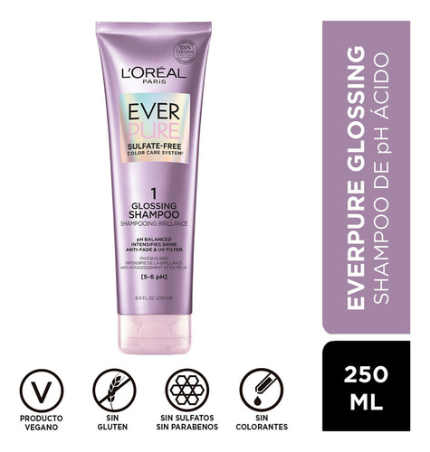 Loréal Paris Shampoo Ever Pure Glossing 250ml