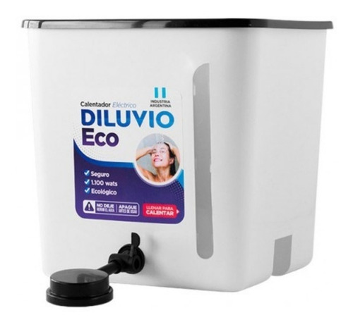 Ducha Calefon Electrico Tanque Plastico 20 L 1100w Diluvio