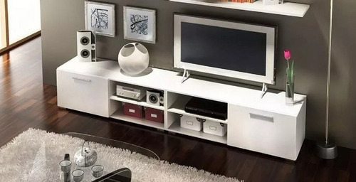 Mueble De Tv Bajo 2 Metros Para Smart Moderno