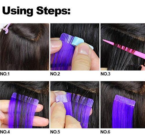 A Cinta Adhesiva For El Cabello, 60 Unidades, For Extensione