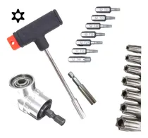 Comprar Prolongador Angular Reto; Chave T + Bits Torx T10 T15... T40