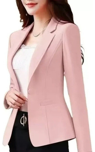 Blazer Fino Informal De Corte Slim Para Mujer