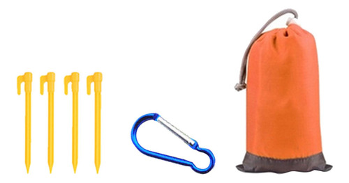 Manta De Playa Manta De Picnic Ligera Naranja 200cmx210cm