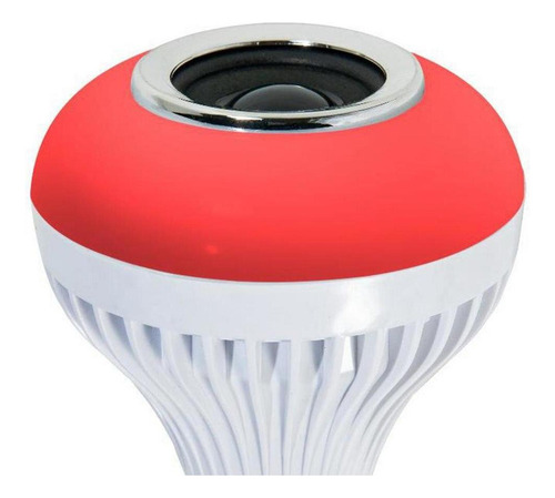 A Bulbo Inteligente Alto-falante Bluetooth Rgb Cor Branca