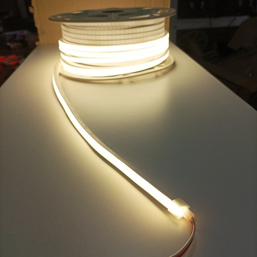 Imagen 3 de 3 de Manguera Neon Flexible 14x14mm 5mts Exterior 2835 12v Blanco