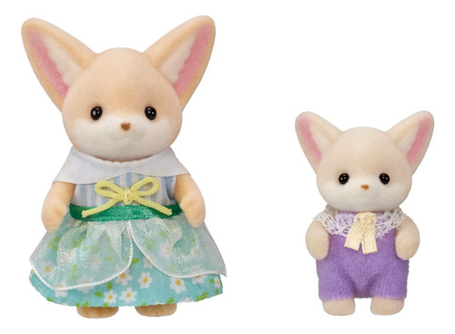 Calico Critters Sunny Picnic Set Fennec Fox Sister & Baby -