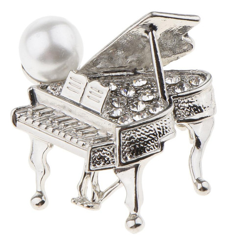 Broche De Forma Piano Elegante Retro Joyería De Moda Para