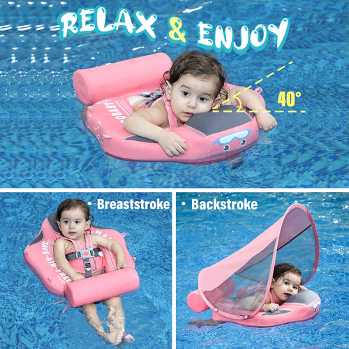 Flotador De Natación Para Bebés Joyooss Mambobaby Sin Inflab