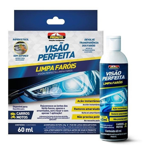 Limpa Renova Farol Revitalizador Visão Perfeita 60ml Proauto