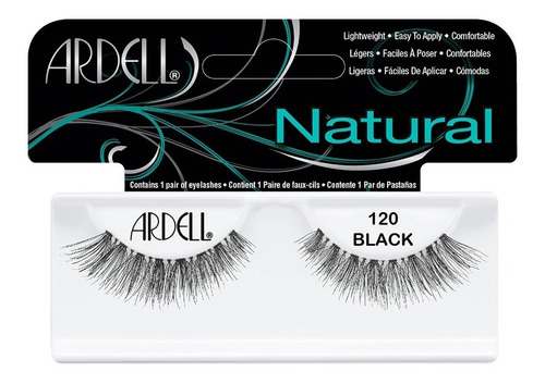 Pestañas Postizas Ardell Natural Lashes 120 Demi Black 