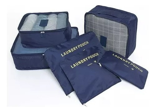 Set Organizador De Valija Para Viaje X 6 Piezas 