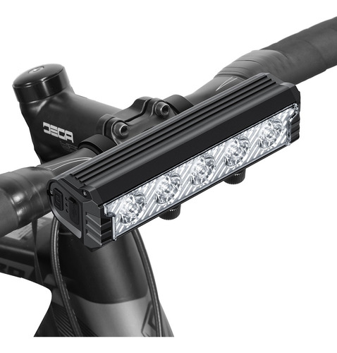 Luz Para Bicicleta 6000 Lumen Ipx5 Impermeable 5 Led