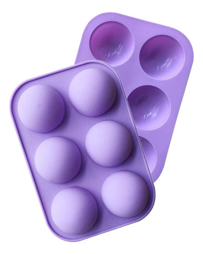 Molde Silicona Mitad Esfera Ideal Jabones, Reposteria, Etc.