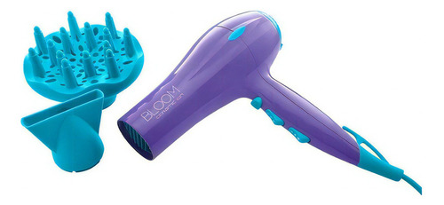 Secador De Pelo Gama Bloom Ceramic Ion, Color Vt, Violeta Oscuro, Voltaje 110 V