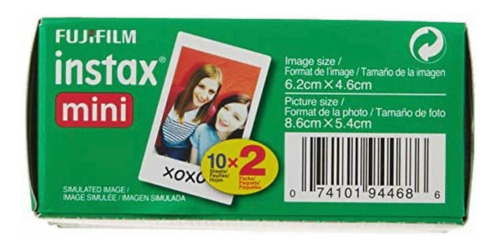Imagen 3 de 5 de Repuesto Fujifilm Instax-mini-paquete Película Instantánea