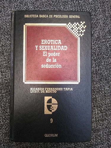 Erótica Y Sexualdiad. Fernández Tapia Y De Benito.