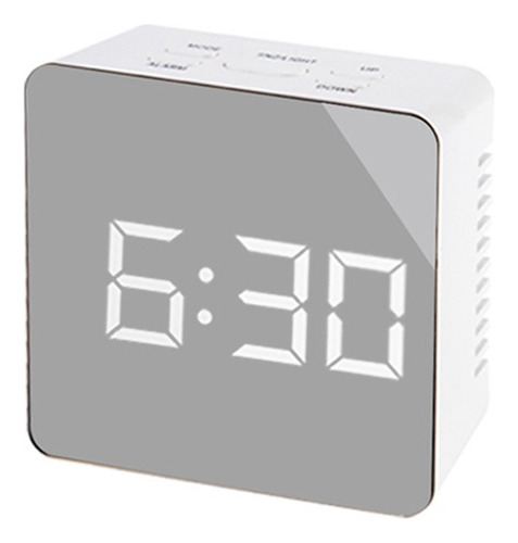 Reloj Despertador Con Espejo, Despertador Electrónico Led Si