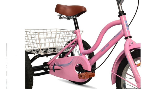 Triciclo Infantil Santorini Rodada 16 Color Rosa