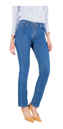 Pantalón Oggi Jeans Dama Mezclilla Atraction Cintura Alta