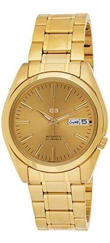 Reloj Automático Hombre Seiko 5 - Acero Dorado Y Esfera