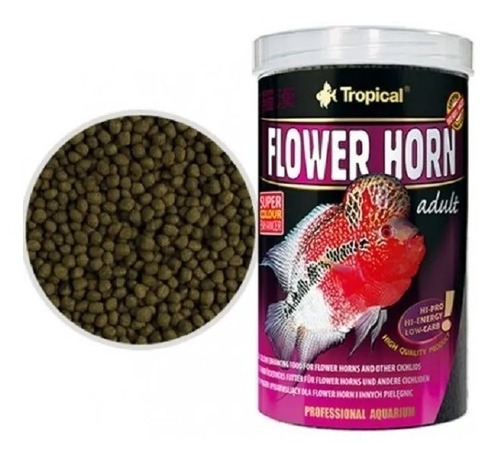 Tropical Alimento Flower Horn 190g Color Ciclidos