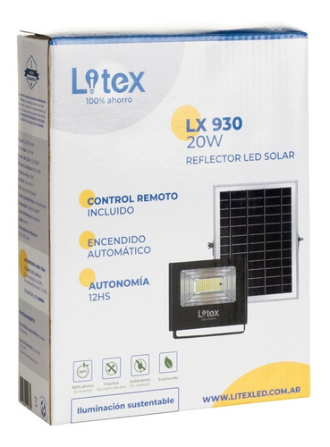 Reflector Led Solar Lx930/20w | Litex