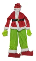 Comprar Disfraz El Grinch Para Niño Navidad Cosplay Santa Claus Papa Noel Verde Rojo Película Accesorio Posadas Escolar Infantil Personaje Navideño Fantasía 