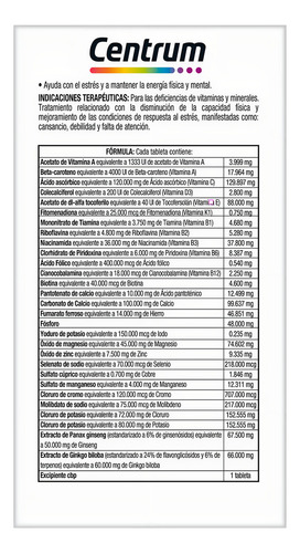 Centrum Performance Multivitamínico 30 Tabletas