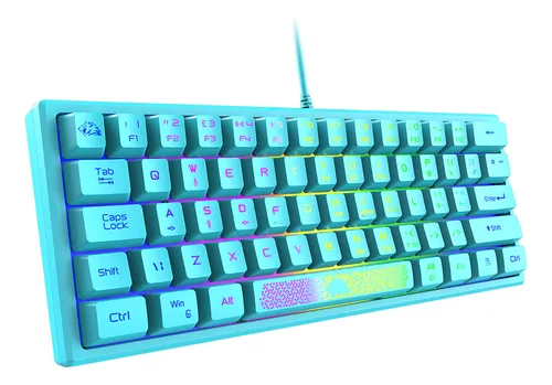 . Teclado Con Cable K61 Rgb 60 Por Ciento Y 62 Teclas For