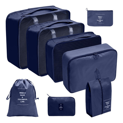 Bolsa De Almacenamiento De Viaje Impermeable De 8 Piezas