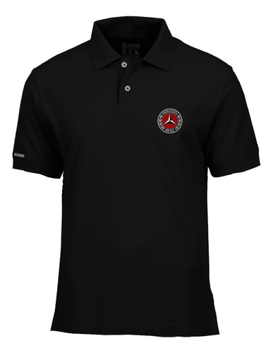 Camiseta Tipo Polo Mercedes Benz Logo Autos Php