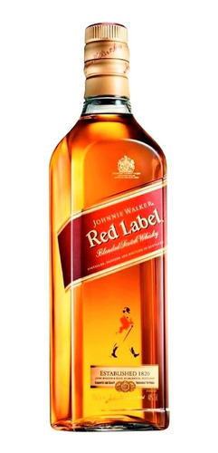 Imagen 1 de 2 de Whisky Johnnie Walker Red Label X 750ml Scotch - Sufin