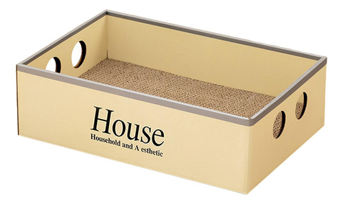 Caja Rascadora De Cartón Para Gatos, Salón Para Casa