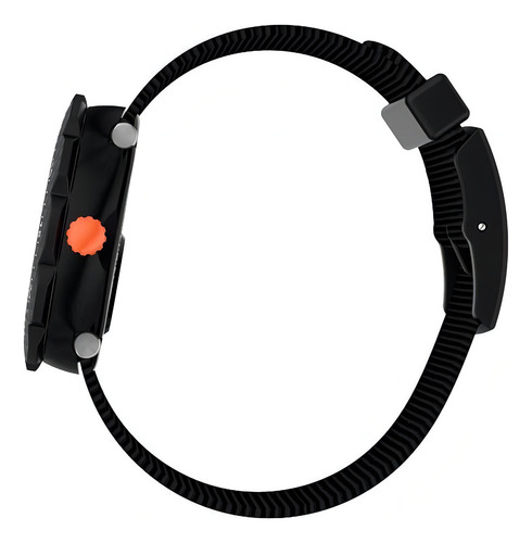 Relógio Flik Flak Night Shift Fpsp032, cor da pulseira: preto