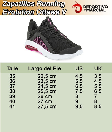 Imagen 7 de 9 de Zapatillas Evolution Head Calzado Deportivo Camara Air Cuota