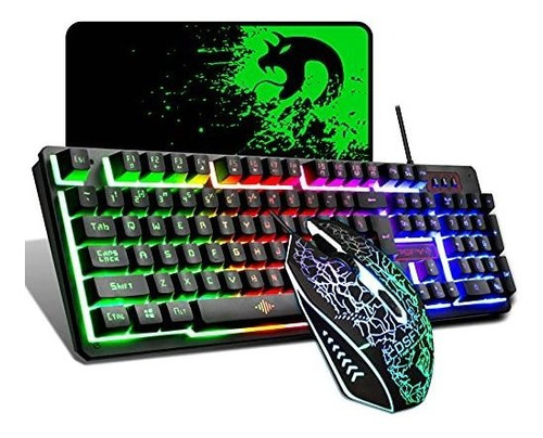 Felicon Wired Gaming Keyboard And Mouse Combo  10 Rgb Zz5w1