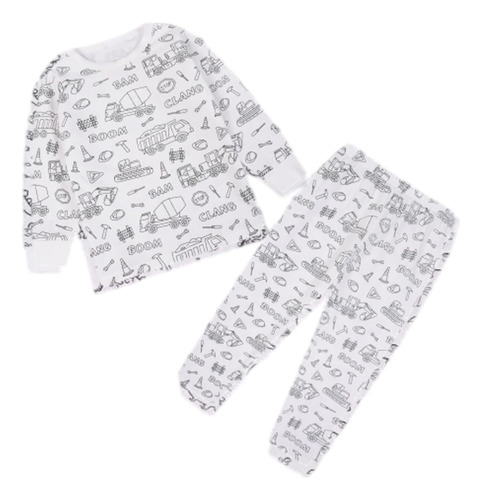 Pijamas Infantis Para Colorir Para Crianças Com Marcadores